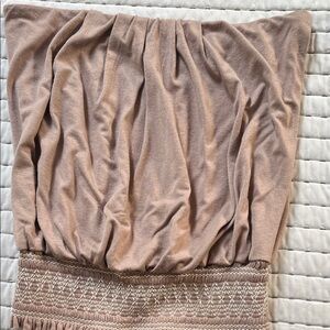 Arden B Strapless Brown Dress